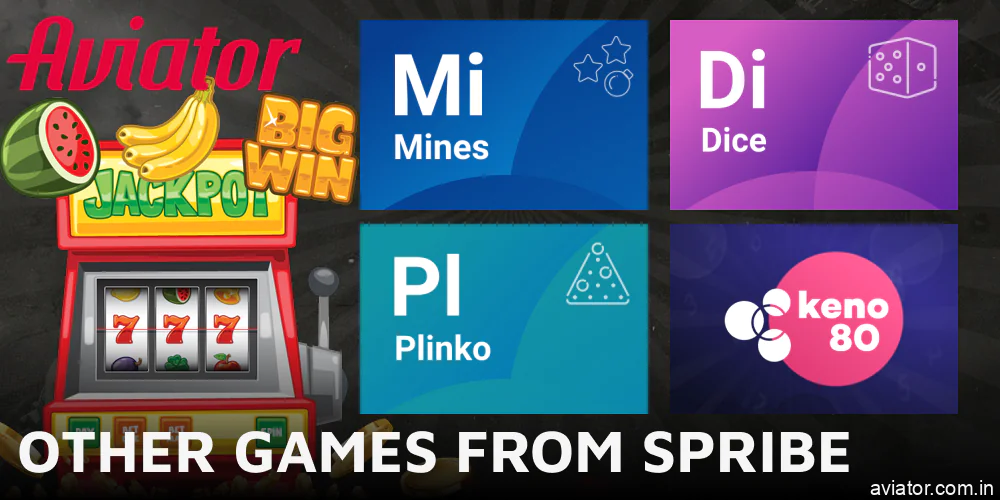 Popular games from Spribe except for Aviator