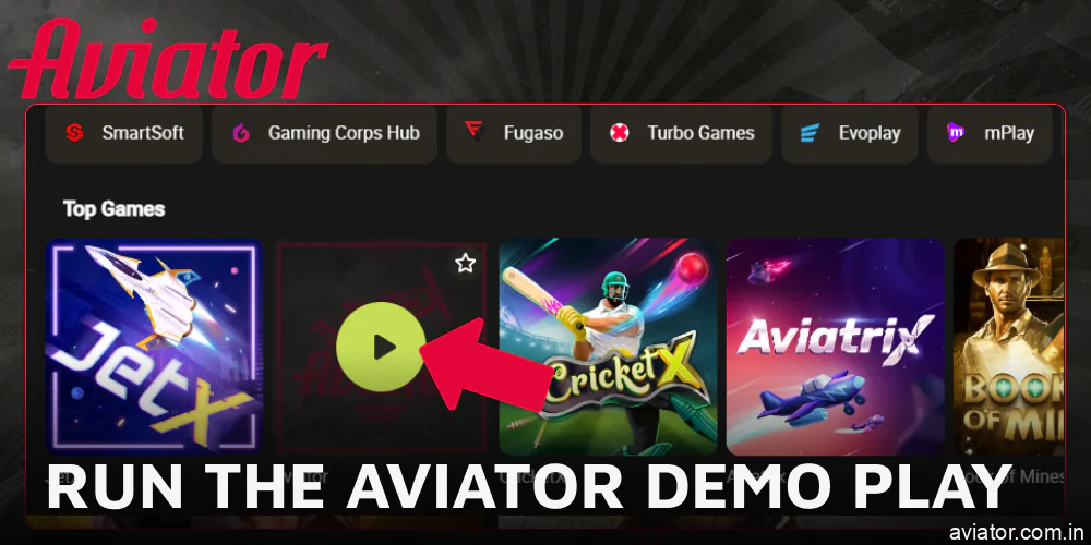 Run the Aviator demo play