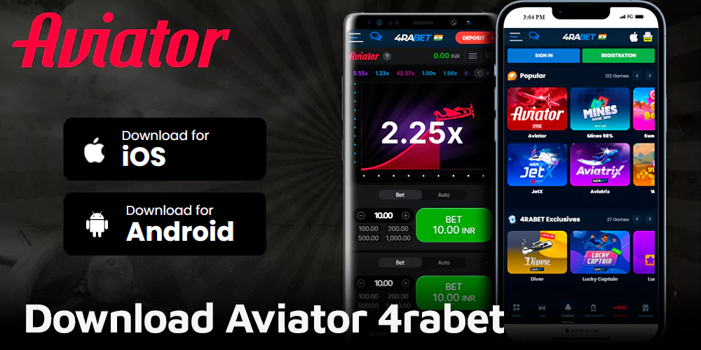 Download Aviator 4rabet App on your mobile device